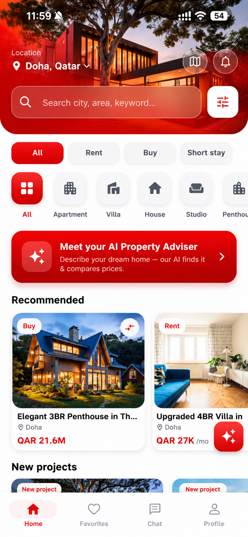 Doha Finder mobile app